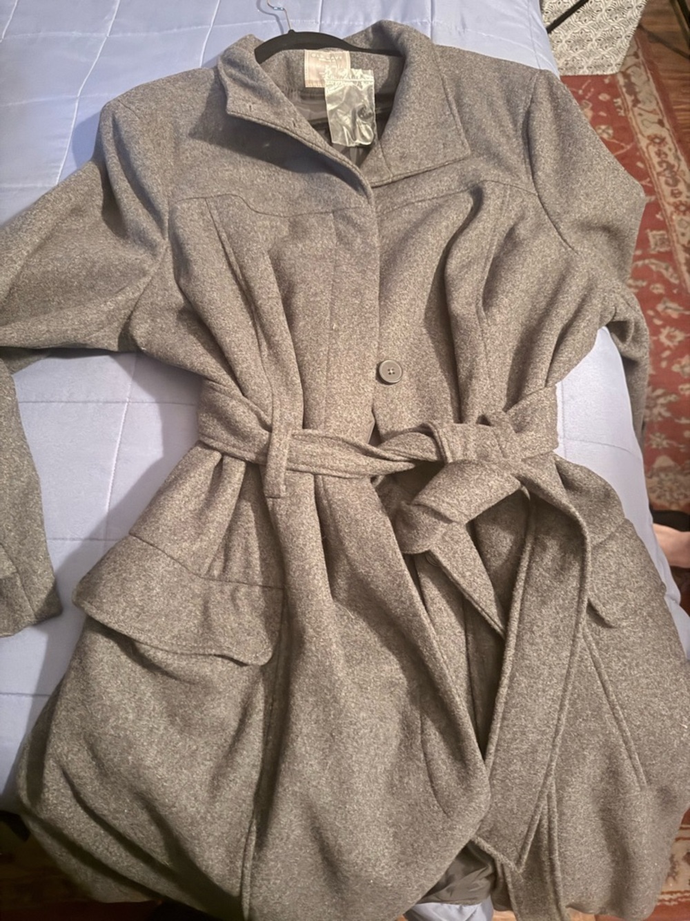 Old Navy Gray Wool-Blend Coat with Label